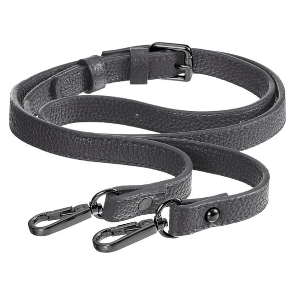 Uxcell Leather Purse/Bag Handles Straps Adjustable Replacement Strap for Crossbody Handbags, 41-51" Long (Grey)