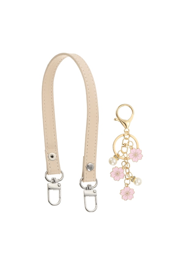 Leather Purse Handle Strap Replacement DIY Women Clutch Bag Handbag Top Handle Strap Yellow