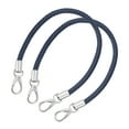 thumbnail image 1 of Uxcell Leather Purse Strap, 2Pack 50cm Short Leather PU Braided Purse Replacement Handle(Dark Blue Strap + Silver Clasp), 1 of 6