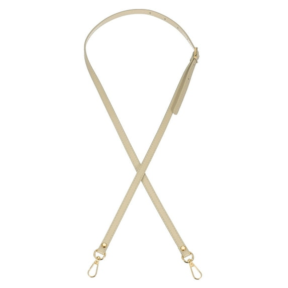 Uxcell Leather Purse Strap Replacement PU Adjustable Shoulder Crossbody Replacement Strap Cream/Gold