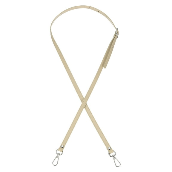 Uxcell Leather Purse Strap Replacement PU Adjustable Shoulder Crossbody Replacement Strap Cream/Silver