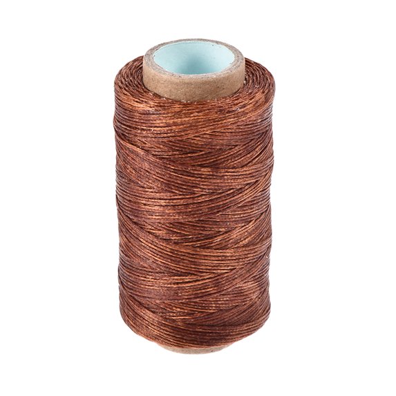 Uxcell Leather Sewing Thread 273 Yards 150D/1mm Waxed Cord Brown