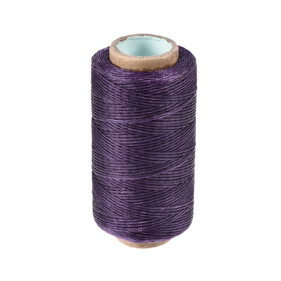 Uxcell Leather Sewing Thread 273 Yards 150D Waxed Cord Purple