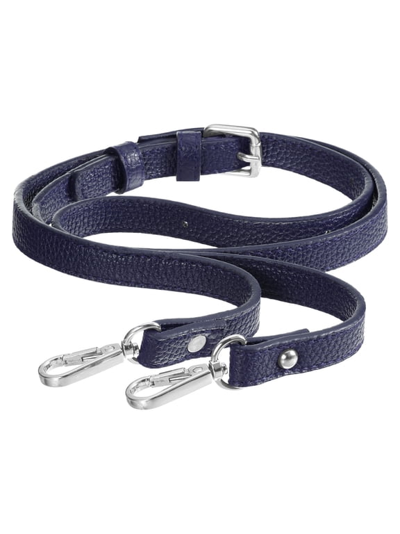 Leather Shoulder Bag Handle Purse Strap Handbags Belt Strap Bag Accessory 0.6" Wide, 41/51" Long (Blue)