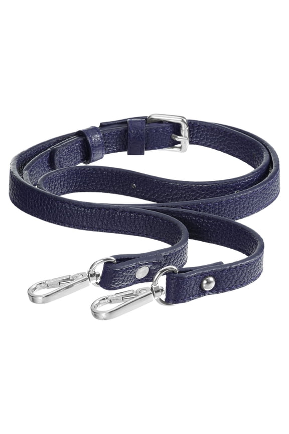 Leather Shoulder Bag Handle Purse Strap Handbags Belt Strap Bag Accessory 0.6" Wide, 41/51" Long (Blue)