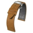 thumbnail image 1 of Uxcell Leather Watch Band 21mm Vintage Watch Straps with Butterfly Buckle, Yellow Brown, 1 of 7