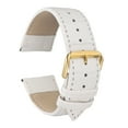 thumbnail image 1 of Uxcell Leather Watch Bands 24mm Classical Embossed Replacement Strap Elegant Vintage Watchband, White Gold, 1 of 6