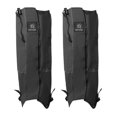 Uxcell Leg Gaiters Nylon Waterproof Shoe Covers Hiking Gaiters Black M