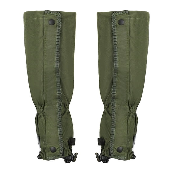 Uxcell Leg Gaiters Waterproof Shoe Covers Hiking Gaiters Olive Green M