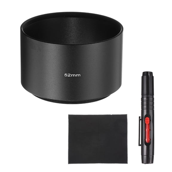 Uxcell Lens Hood Shade, 52mm Long-focus Screw-in Rubber Camera Cap Shade
