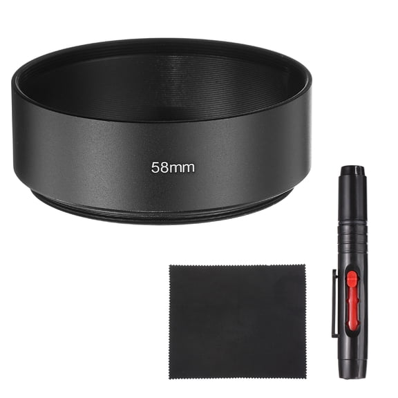 Uxcell Lens Hood Shade, 58mm Mid-focus Screw-in Rubber Camera Cap Shade