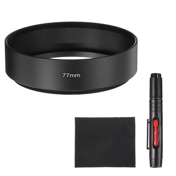 Uxcell Lens Hood Shade, 77mm Mid-focus Screw-in Rubber Camera Cap Shade