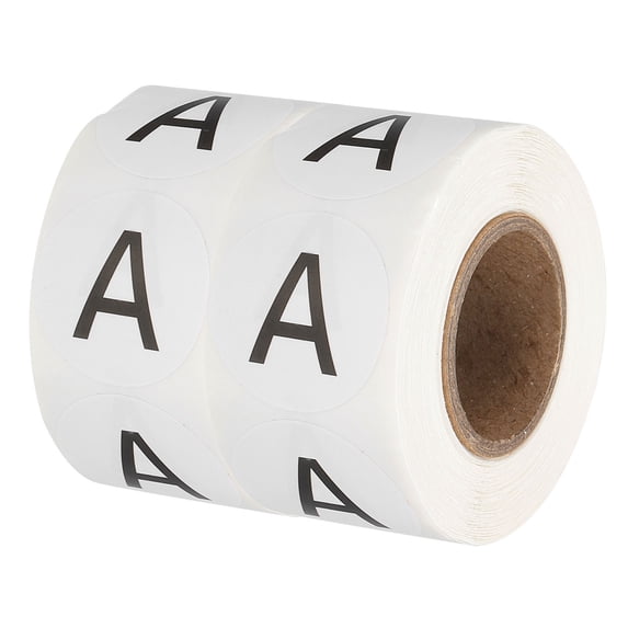 Uxcell Letter A Inventory Labels, 1 Inch Capital Letter Stickers Self ...