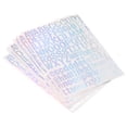 thumbnail image 1 of Uxcell Letter Alphabet Number Sticker Reflective Glitter Silver 1" 126 Count/Sheet 6pcs, 1 of 5