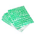 thumbnail image 1 of Uxcell Letter Alphabet Number Stickers, Reflective Glitter Green 1 Inch 126 Count/Sheet,8pcs, 1 of 5