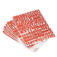 thumbnail image 1 of Uxcell Letter Alphabet Number Stickers Reflective Glitter Red 1" 126 Count/Sheet 8pcs, 1 of 4