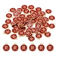 thumbnail image 1 of Uxcell Letter Charm R, 60Pcs Double Sided Alphabet Initial Charm Pendants Beads Red, 1 of 6
