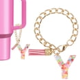 thumbnail image 1 of Uxcell Letter Charm for Stanley Tumbler Cup, Cute Initial Charm for Stanley Tumbler Handle Keychain Personalized Charm Letter Y, 1 of 7