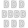 thumbnail image 1 of Uxcell Letter D Patches Iron on Heat Transfer Letters 2 Inch White Letter DIY 10 Pack, 1 of 6
