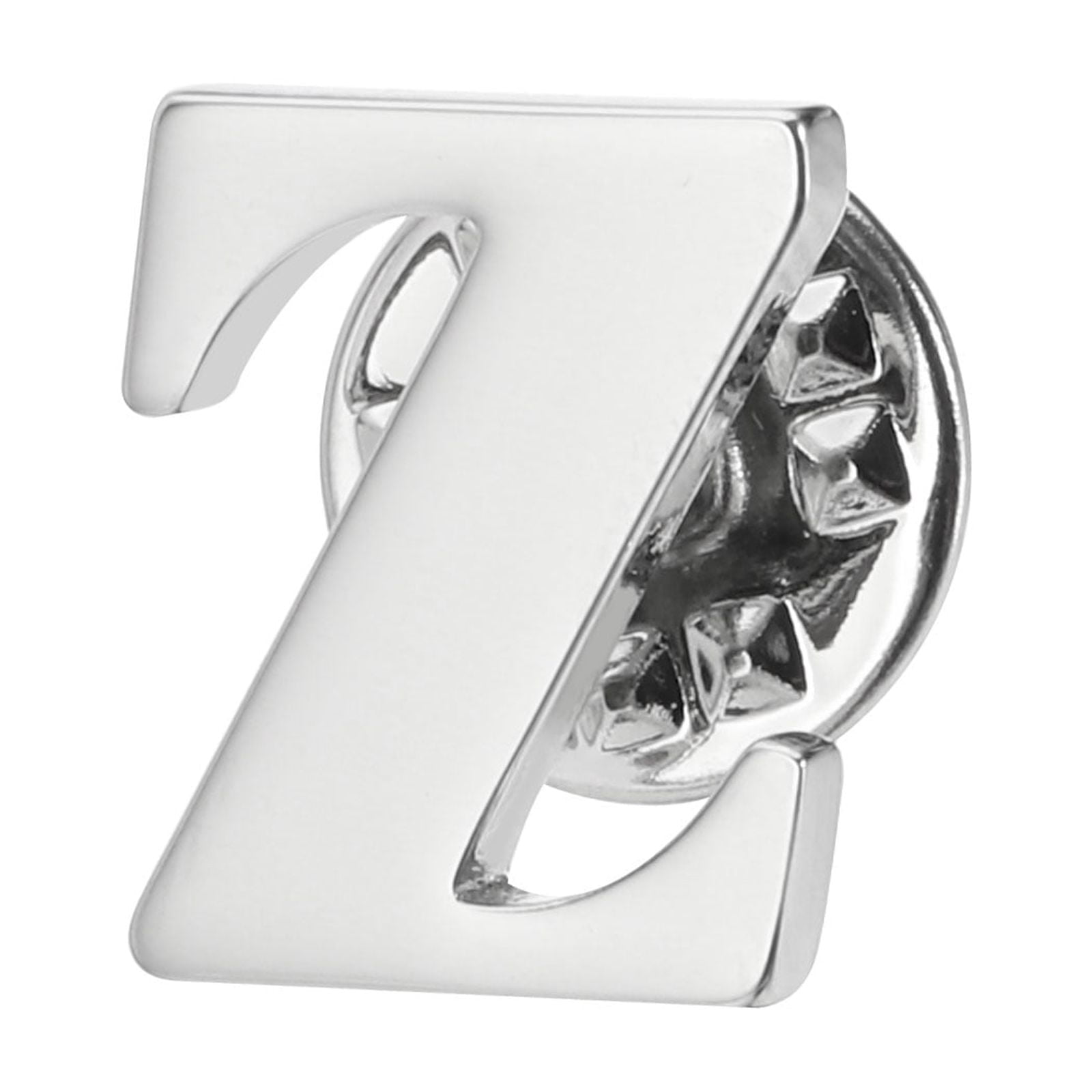 Uxcell Letter Lapel Pins, Initial Alphabet Collar Pins, Silver Tone ...