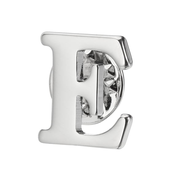 Uxcell Letter Lapel Pins, Initial Alphabet Collar Pins, Silver Tone, Letter S
