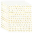 thumbnail image 1 of Uxcell Letter Nail Sticker, 3D Self-Adhesive English Letter Nail Decal Small Alphabet Art Stickers Metallic Fluorescence Design Manicure for Women DIY Decor Gold, 1 of 7