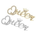 thumbnail image 1 of Uxcell Letter Queen Safety Decorative Pin, 2Pcs Anti Exposure, Golden and Silver, 1 of 6