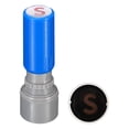 thumbnail image 1 of Uxcell Letter Stamps Self Inking Character S Plastic Small Alphabet Stamps Initial Stamp Mini Stamper Set, Blue Shell, 1 of 5