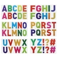 thumbnail image 1 of Uxcell Letter Stickers, Self Adhesive Vinyl Large Alphabet Number Stickers for Arts DIY Craft Flash Colorful 6Pcs, 1 of 7