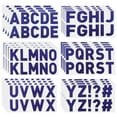 thumbnail image 1 of Uxcell Letter Stickers, Self Adhesive Vinyl Large Alphabet Number Stickers for Arts DIY Craft Flash Dark Blue 24Pcs, 1 of 7