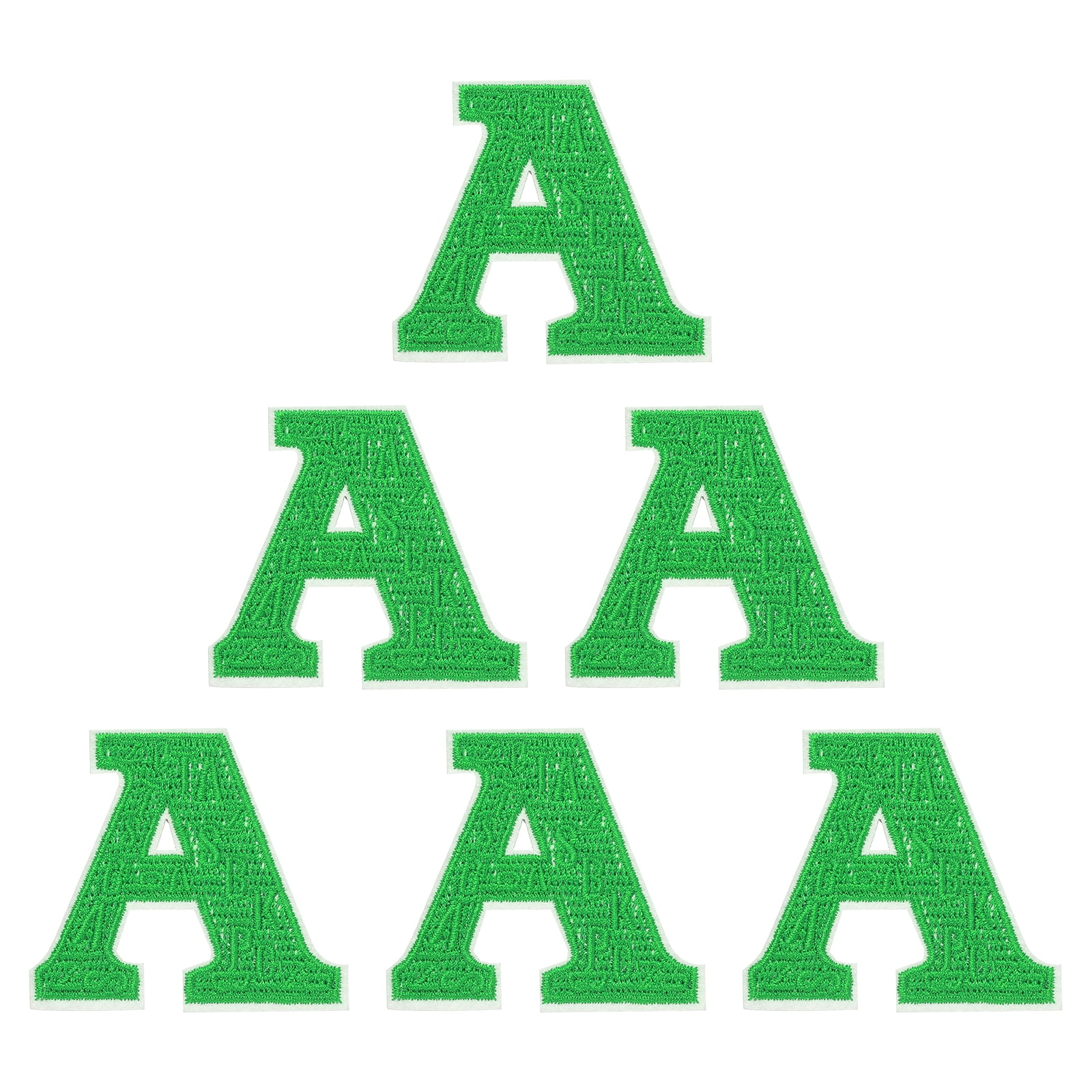 Uxcell Letters Patches, 6 Pcs Initial Letter A Iron on Patch ...
