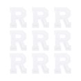 thumbnail image 1 of Uxcell Letters R Patches White Iron-On Letters R Patch Sew Sew Embroidered Applique Patches for Clothing ,Pack of 9, 1 of 7