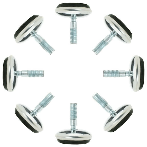 Uxcell Leveling Foot Plastic, Metal M6 x 13 x 30mm Screw on Furniture Protector 8pcs