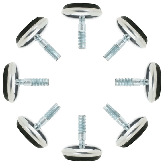 Uxcell Leveling Foot Plastic, Metal M6 x 13 x 30mm Screw on Furniture Protector 8pcs