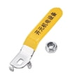 thumbnail image 1 of Uxcell Lever Handle for Ball Valve, Metal Valve Handle with Hole for Outdoor Faucet Replacement Repair Hose Bib Yellow 1 94mm, 1 of 7