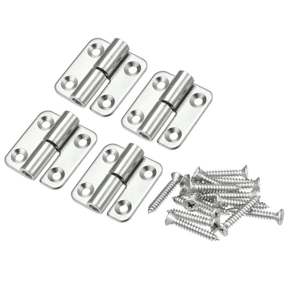 Uxcell Lift Off Hinge, 1.5" 304 Stainless Steel Left Detachable Small Slip Joint Flag Hinges 4 Pack