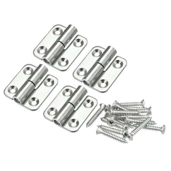 Uxcell Lift Off Hinge, 1.5" 304 Stainless Steel Right Detachable Small Slip Joint Flag Hinges 4 Pack