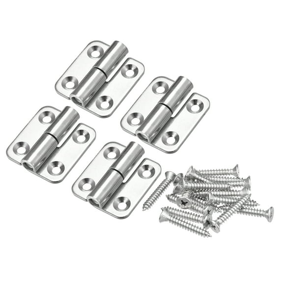 Uxcell Lift Off Hinge, 1.5" 304 Stainless Steel Right Detachable Small Slip Joint Flag Hinges 4 Pack