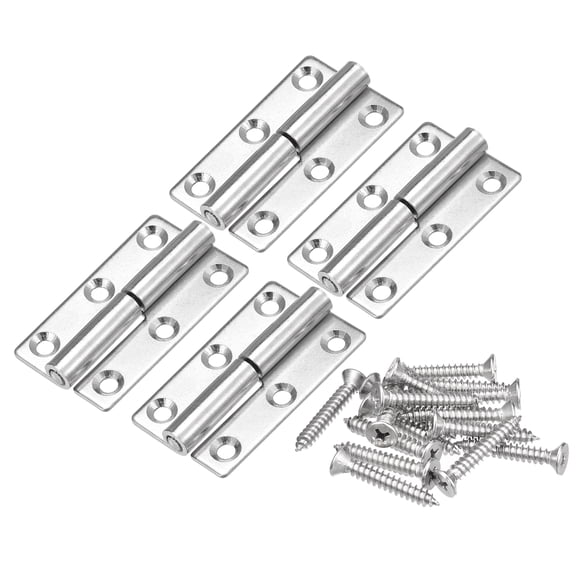 Uxcell Lift Off Hinge, 2.5" 304 Stainless Steel Left Detachable Slip Joint Flag Hinges 4 Pack