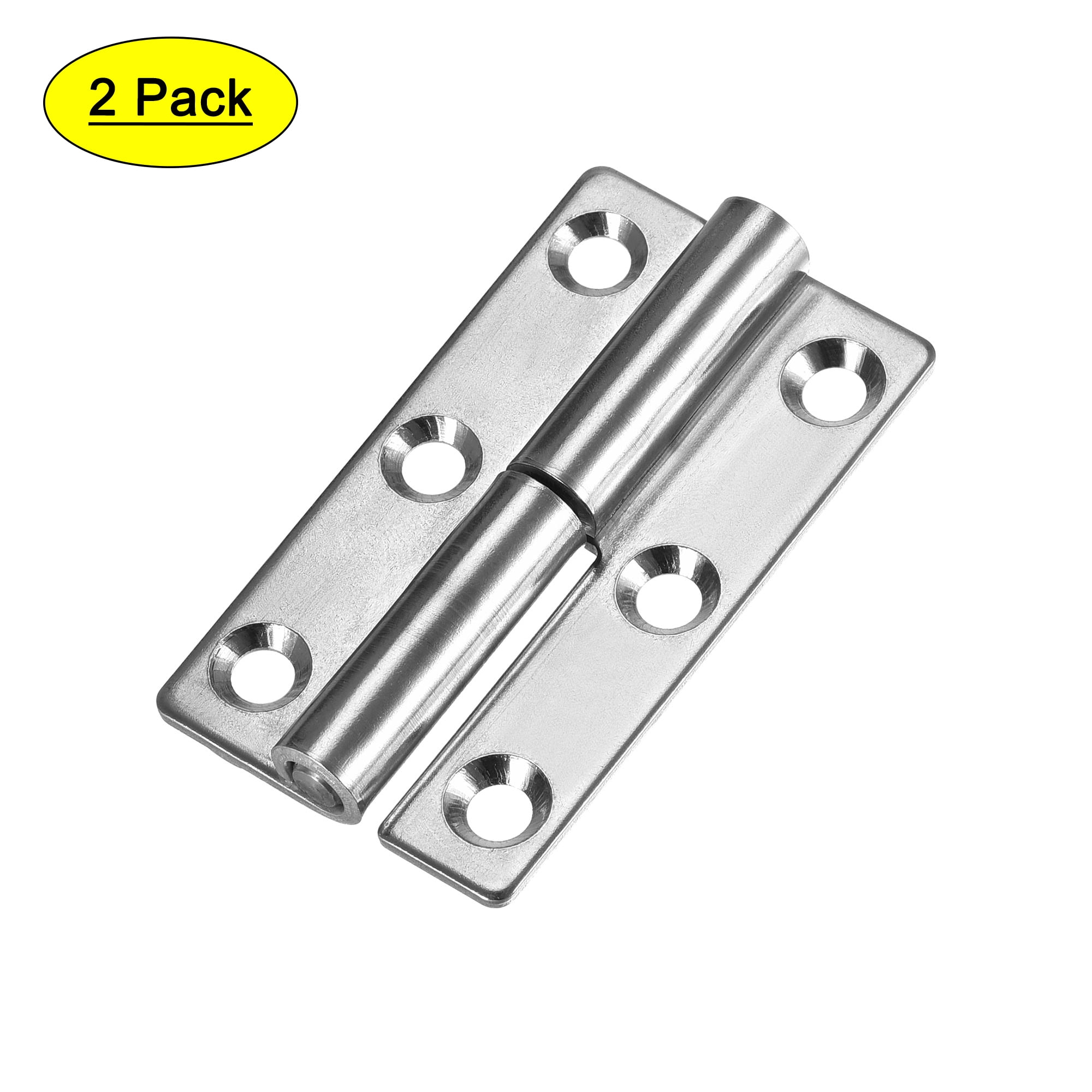 Uxcell Lift Off Hinge Left Mini Stainless Steel Hinge Slip Joint Small Flag Hinges 2.52" Long