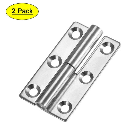 Uxcell Lift Off Hinge Right Mini Stainless Steel Hinge Slip Joint Small Flag Hinges 2.52" Long 2pcs