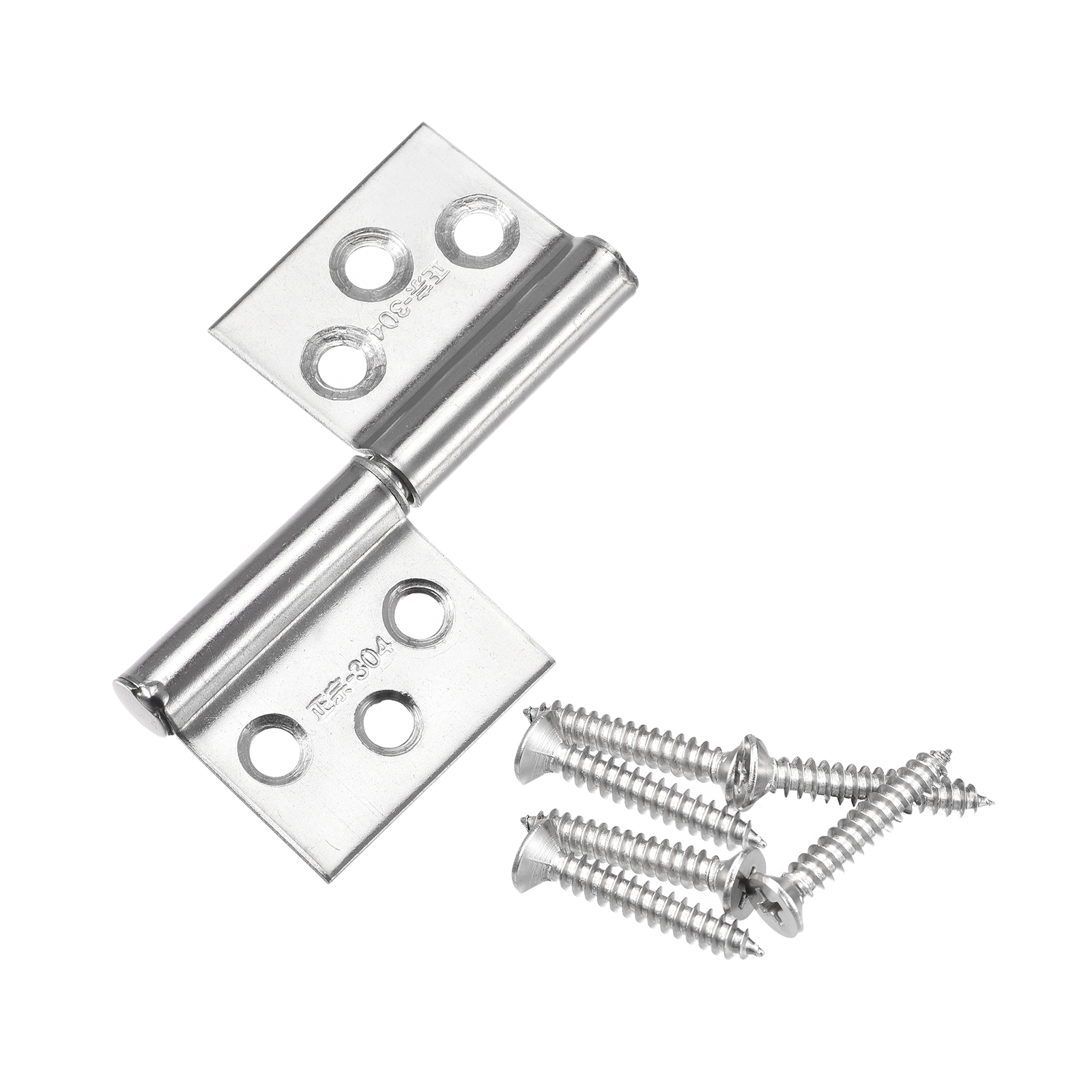 Uxcell Lift Off Hinges, 3" 304 Stainless Steel Right Detachable Flag