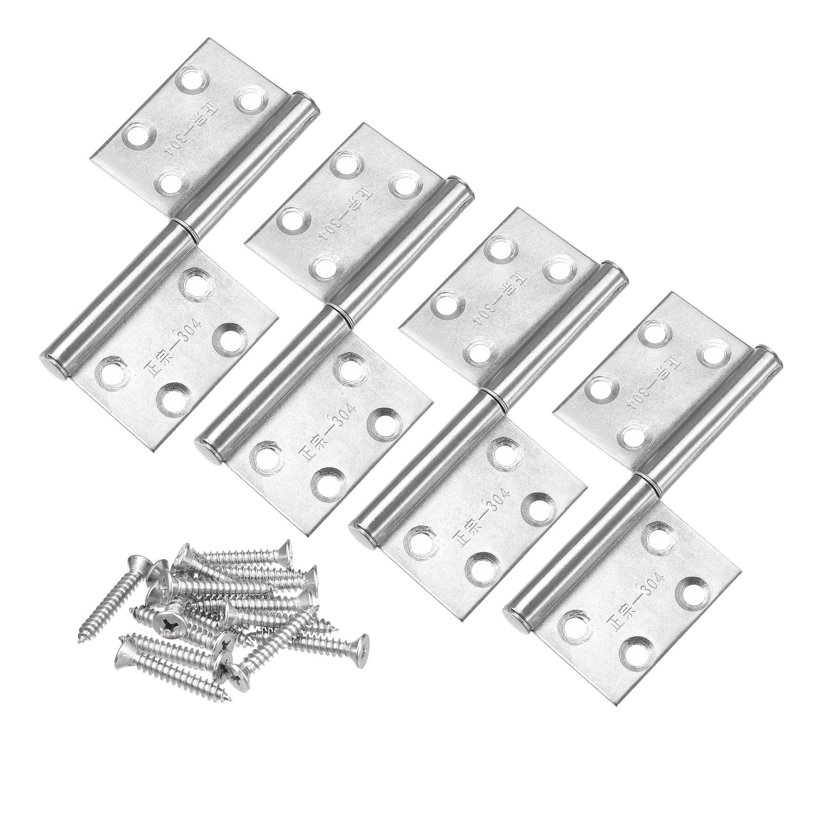 Uxcell Lift Off Hinges, 4" 304 Stainless Steel Right Detachable Flag