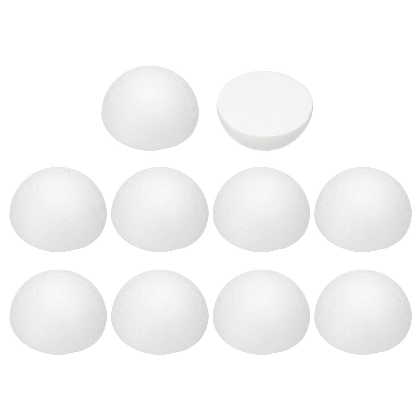 Uxcell 2 Inches Craft Foam Balls, 10 Pcs Half Sphere Polystyrene Foam ...