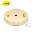 thumbnail image 1 of Uxcell Light Canopy Kit Pendant Lighting Ceiling Plate DIY 120mm 4.7Inch Champagne Gold 2Pcs, 1 of 5