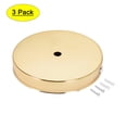 thumbnail image 1 of Uxcell Light Canopy Kit Wall Sconce Lamp Plate Fixture DIY 120mm 4.7Inch Champagne Gold 3Pcs, 1 of 5