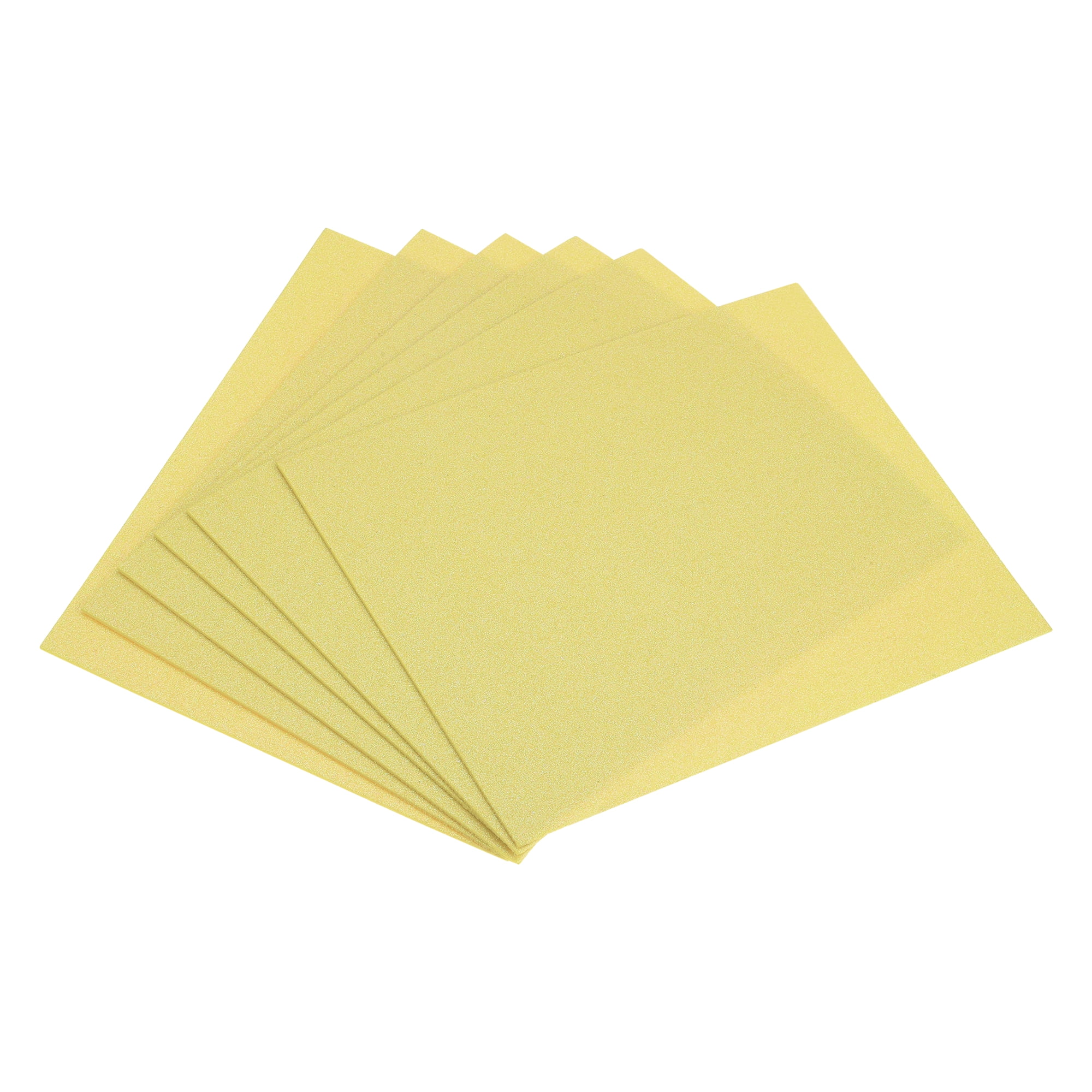 Uxcell Light Gold Shiny EVA Foam Sheets 23.6x15.7in 1.3mm Thick for Crafts DIY 6 Pcs