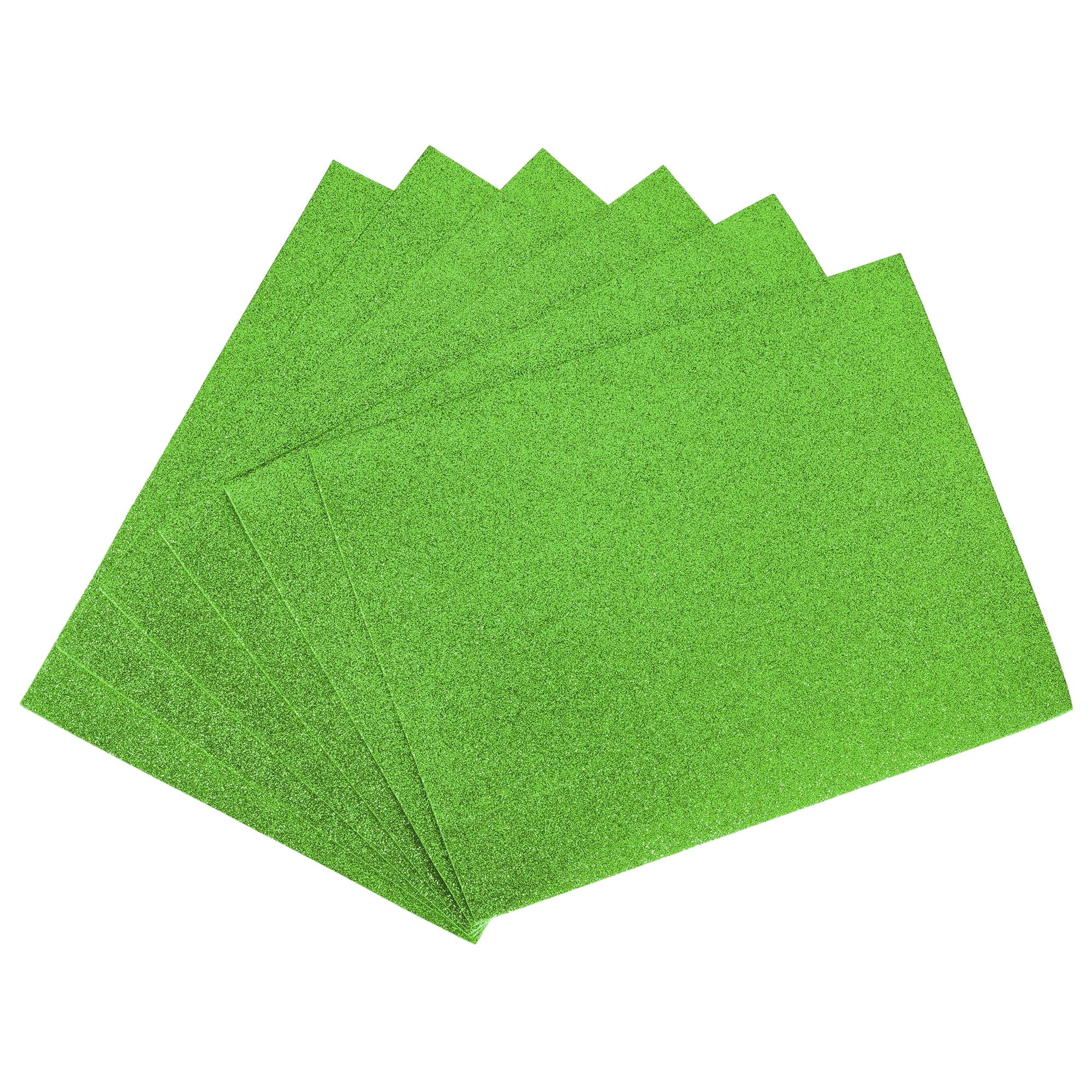 Uxcell Light Green Shiny EVA Foam Sheets 23.6x15.7in 1.5mm Thick for Crafts DIY 6 Pcs