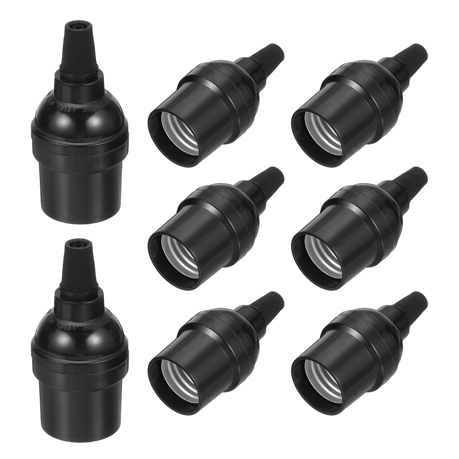 Uxcell Light Socket, Lamp Socket Screw Base Bulb Holder for Retro Pendant Light Vintage Halogen Chandelier 8