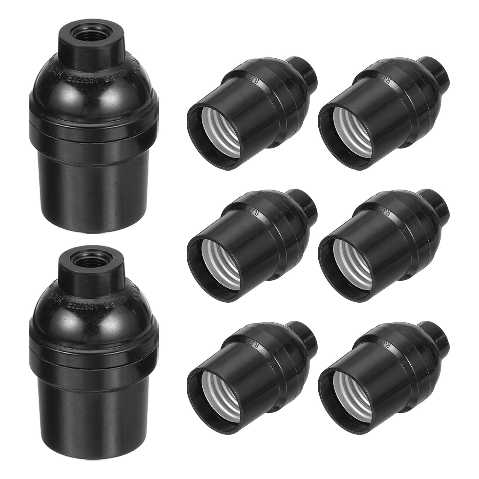 Uxcell Light Socket, Lamp Socket Screw Base Bulb Holder for Retro ...